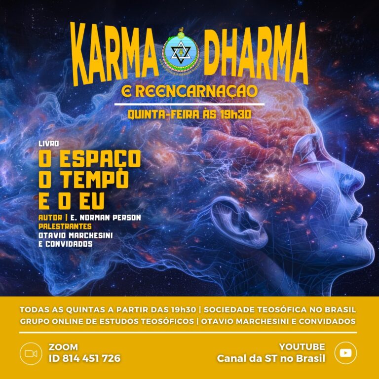 Karma Dharma e Reencarnação quinta-feira às 19h30