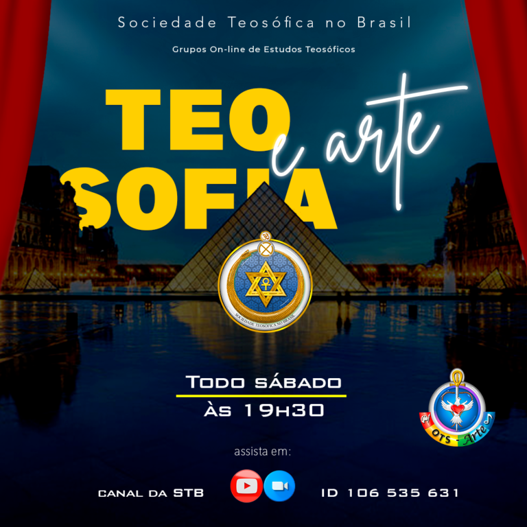 Teosofia e Arte todo sábado às 19h30