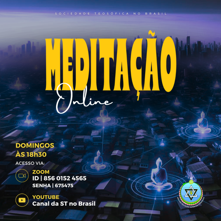 Meditação Online domingos às 18h30